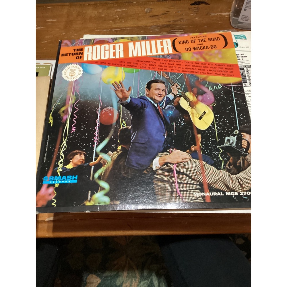 Roger Miller 12" Black The Return of Roger Miller Vinyl LP King of the Road Mono